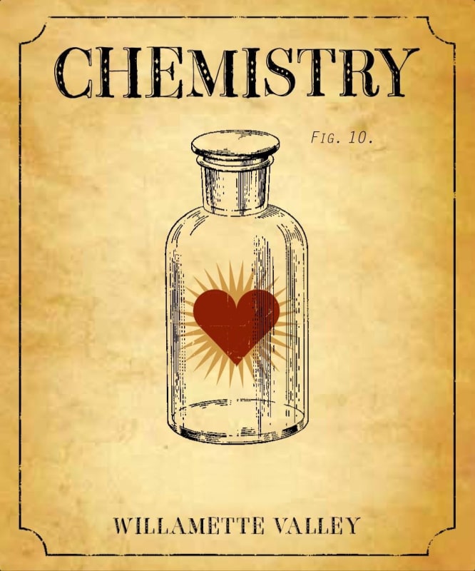 Chehalem Chemistry White 2010 Front Label