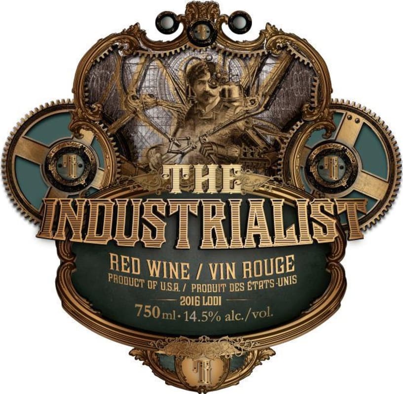 The Industrialist Red 2016 Front Label
