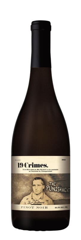 19 Crimes The Punishment Pinot Noir 2018 Front Bottle Shot