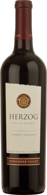 Baron Herzog Alexander Valley Special Reserve Cabernet Sauvignon (OU Kosher) 2023 Front Bottle Shot