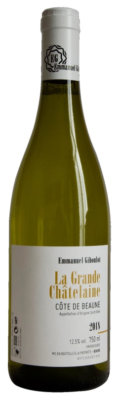 Emmanuel Giboulot La Grande Chatelaine Cote de Beaune Blanc 2018 Front Bottle Shot