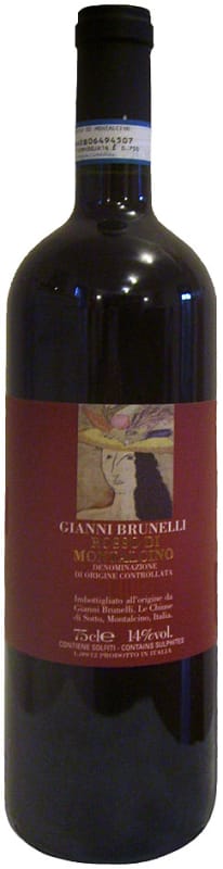 Gianni Brunelli Rosso di Montalcino 2017 Front Bottle Shot