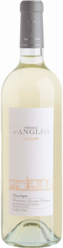 Chateau d'Angles La Clape Classique White 2015 Front Bottle Shot