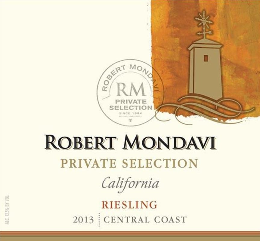 Robert Mondavi Private Selection Riesling 2013 Front Label