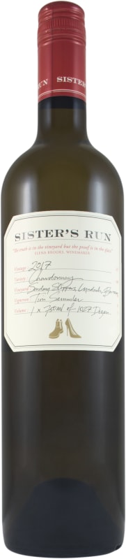 Sister's Run Sunday Slippers Chardonnay 2017 Front Bottle Shot