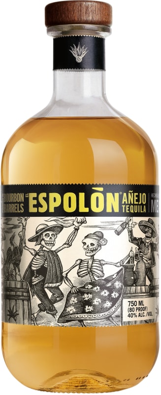 Espolon Anejo Tequila Front Bottle Shot