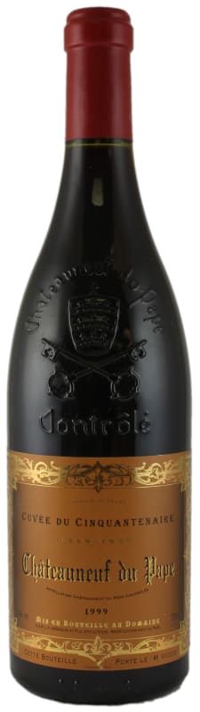 Domaine Pierre Usseglio et Fils Chateauneuf-du-Pape Cuvee de Cinquantenaire 1999 Front Bottle Shot