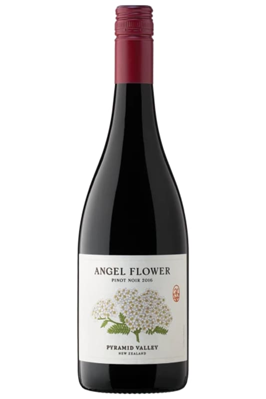 Pyramid Valley Angel Flower Pinot Noir 2016 Front Bottle Shot