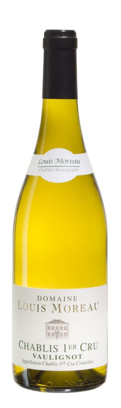 Domaine Louis Moreau Chablis Vaulignot Premier Cru 2017 Front Bottle Shot