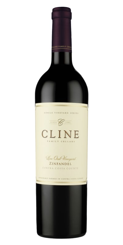 Cline Live Oak Zinfandel 2016 Front Bottle Shot