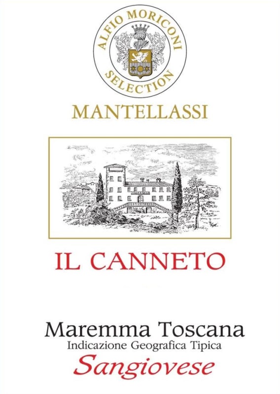 Mantellassi Il Cannetto Sangiovese Maremma Toscana 2013 Front Label