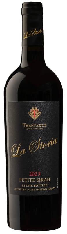 Trentadue La Storia Petite Sirah 2023 Front Bottle Shot