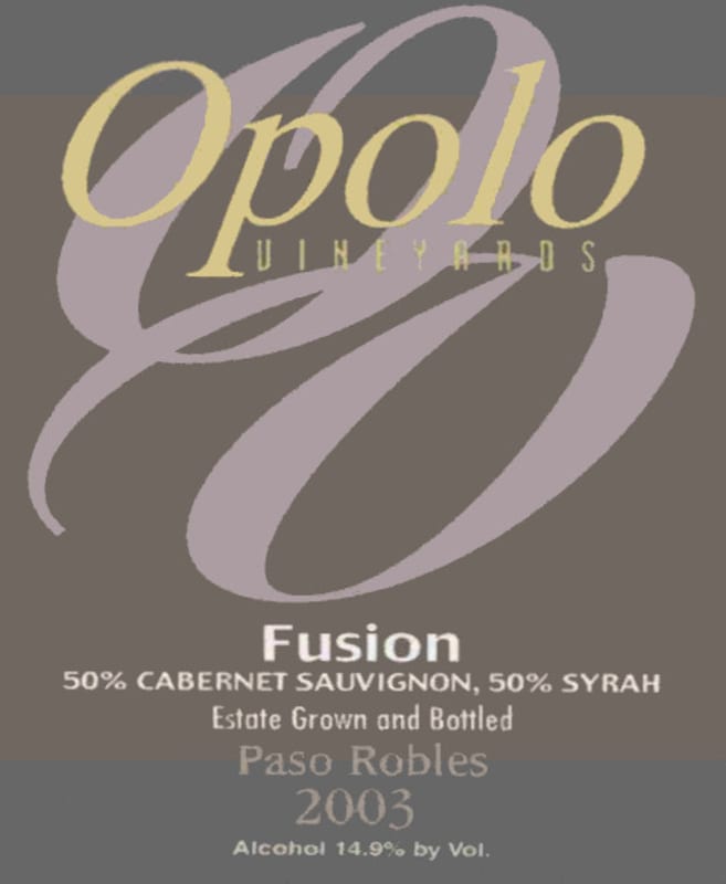 Opolo Fusion 2003 Front Label