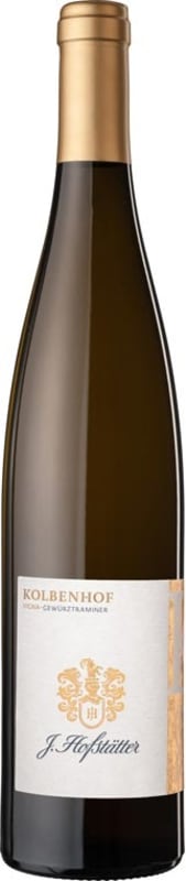 J. Hofstatter Kolbenhof Gewurztraminer 2016 Front Bottle Shot