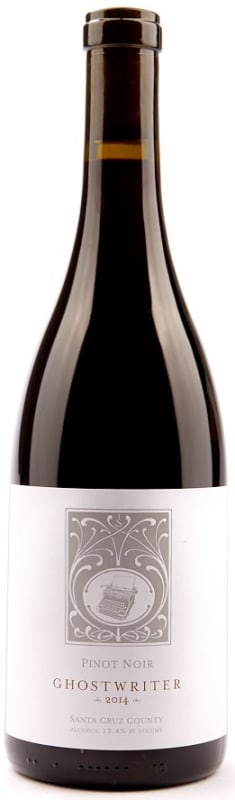 Ghostwriter Santa Cruz Mountains Pinot Noir 2014 Front Bottle Shot