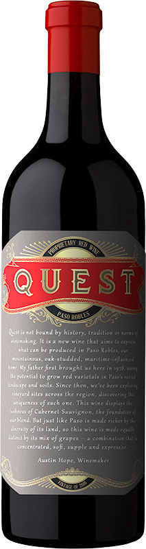 Quest Proprietary Red 2016 Front Bottle Shot