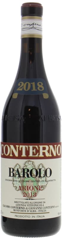 Giacomo Conterno Arione Barolo 2018 Front Bottle Shot