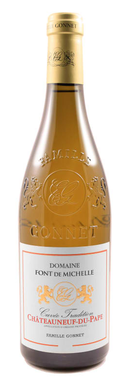 Domaine Font du Vent Cuvee Tradition Chateauneuf-du-Pape Blanc 2017 Front Bottle Shot