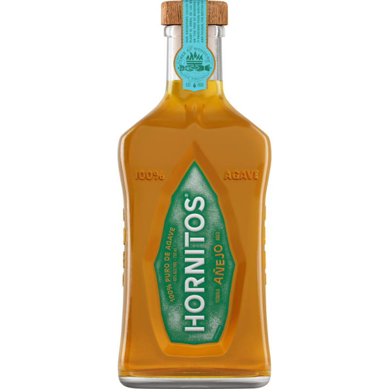 Hornitos Anejo Tequila Front Bottle Shot