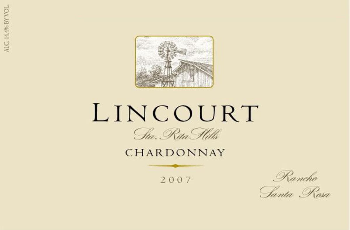 Lincourt Rancho Santa Rosa Chardonnay 2007 Front Label