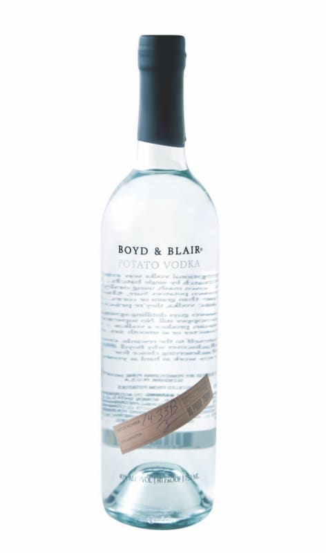 Boyd & Blair Potato Vodka Front Bottle Shot