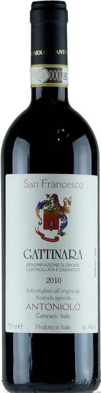 Antoniolo San Francesco Gattinara Riserva 2010 Front Bottle Shot
