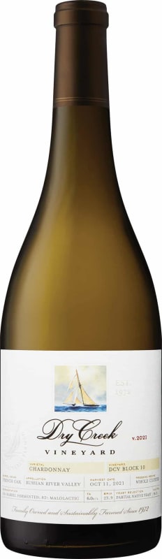 Dry Creek Vineyard DCV Estate Block 10 Chardonnay 2021 Front Bottle Shot