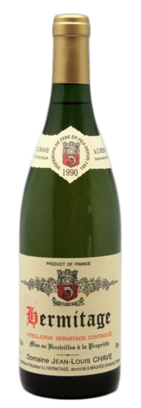 Jean-Louis Chave Hermitage Blanc 1990 Front Bottle Shot