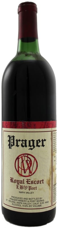 Prager Winery & Port Works Royal Escort LBV Port 1991 Front Bottle Shot