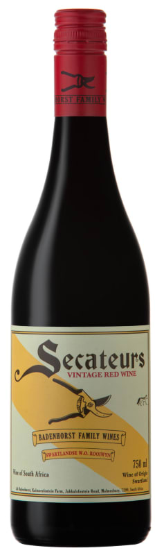 Badenhorst Secateurs Red Blend 2025 Front Bottle Shot