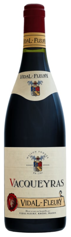 Vidal-Fleury Vacqueyras 2019 Front Bottle Shot