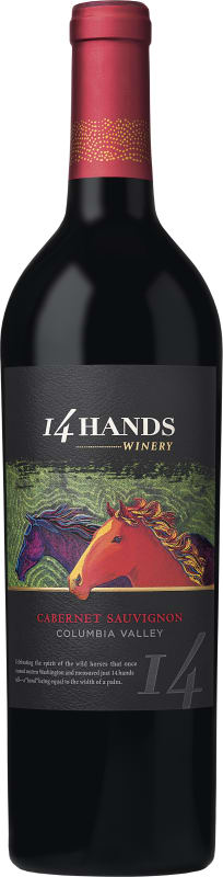 14 Hands Cabernet Sauvignon 2017 Front Bottle Shot
