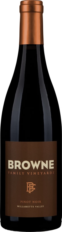 Browne Family Vineyards Pinot Noir 2020 Front Bottle Shot