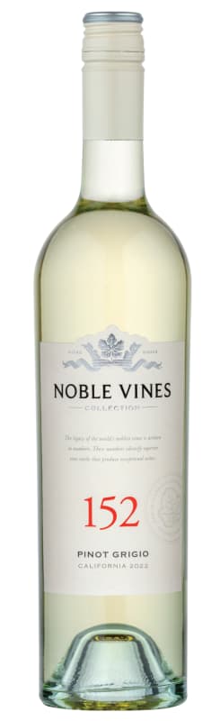 Noble Vines 152 Pinot Grigio 2022 Front Bottle Shot