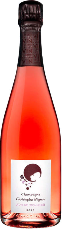 Christophe Mignon Extra Brut Rose ADN de Meunier Front Bottle Shot