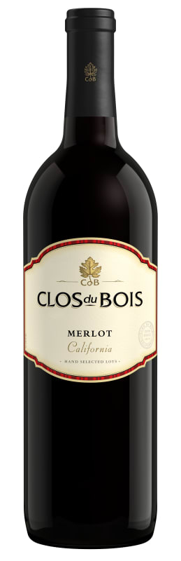 Clos du Bois California Merlot 2015 Front Bottle Shot