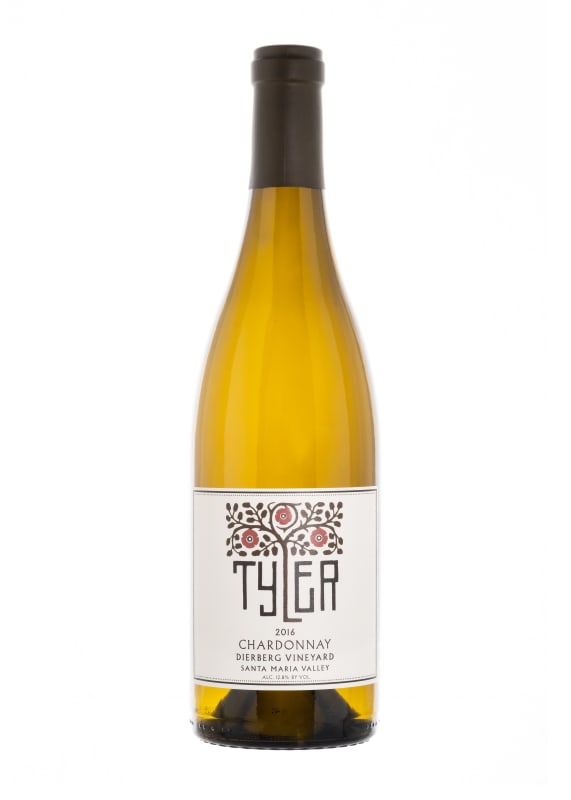 Tyler Winery Dierberg Chardonnay 2016 Front Bottle Shot