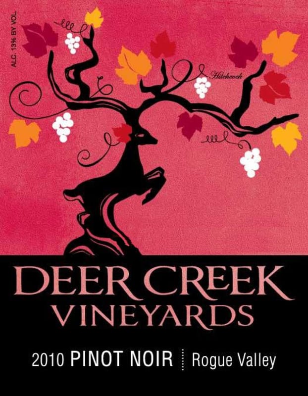 Deer Creek Vineyards Pinot Noir 2010 Front Label