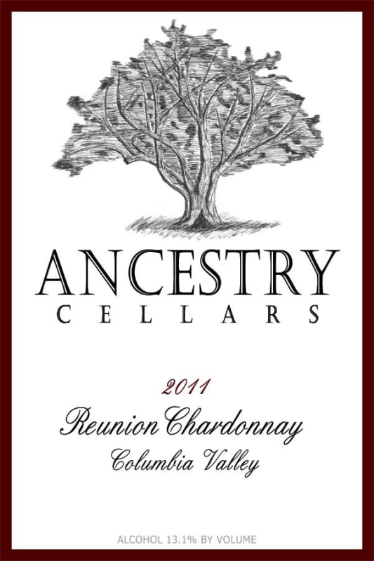 Ancestry Cellars Reunion Chardonnay 2011 Front Label