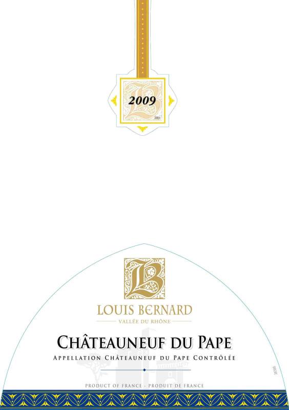 Louis Bernard Chateauneuf-du-Pape 2009 Front Label
