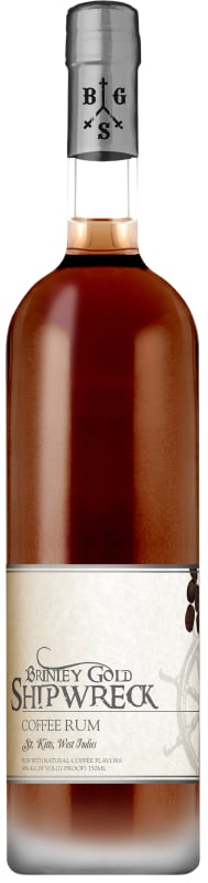 Brinley Gold Shipwreck Coffee Rum Front Bottle Shot
