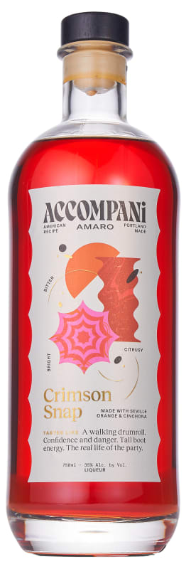Accompani Crimson Snap Amaro Front Bottle Shot