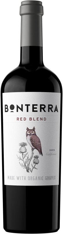 Bonterra Organic Red Blend 2023 Front Bottle Shot