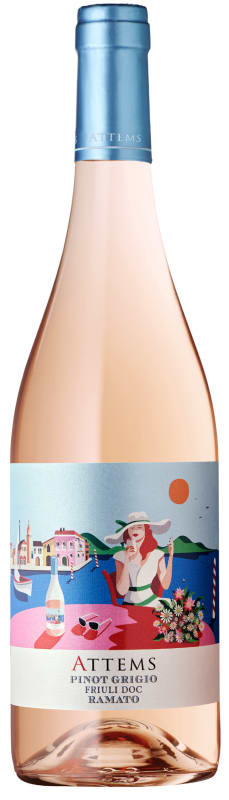 Attems Pinot Grigio Ramato 2021 Front Bottle Shot