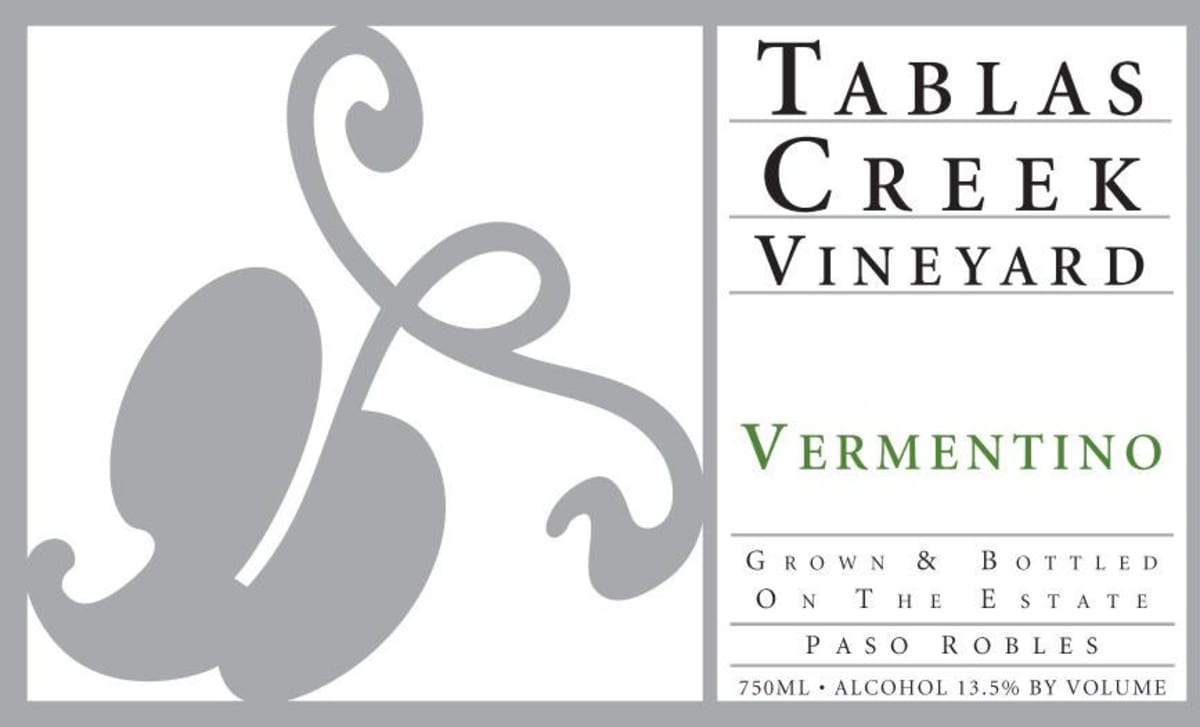 Tablas Creek Vermentino 2016 Front Label