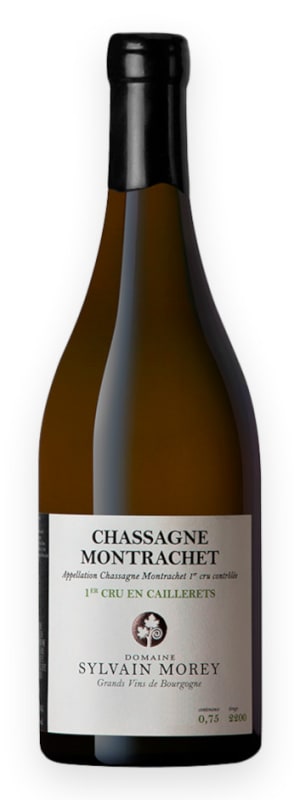 Domaine Sylvain Morey Chassagne-Montrachet Les Caillerets Premier Cru 2022 Front Bottle Shot