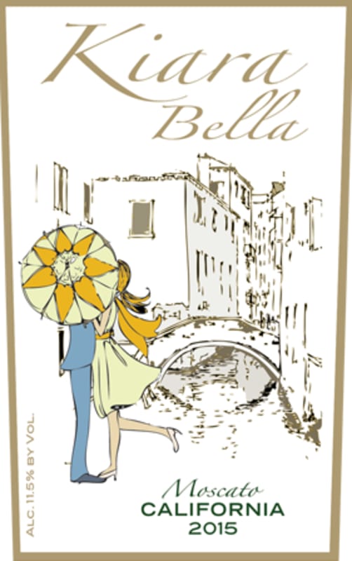 Le Vigne Winery Kiara Bella Muscato 2015 Front Label