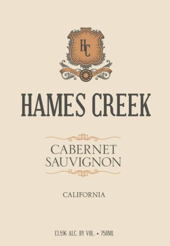 Hames Creek Cabernet Sauvignon 2016 Front Label