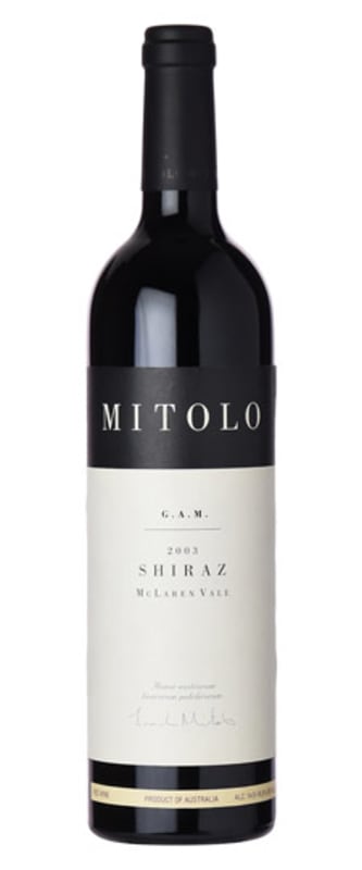 Mitolo G.A.M. 2002 Front Bottle Shot
