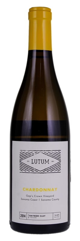LUTUM Gap's Crown Chardonnay 2014 Front Bottle Shot